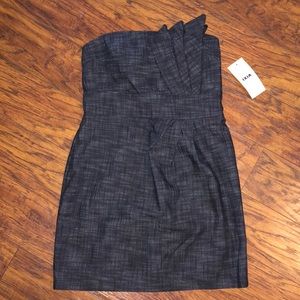 Unique denim colored dress